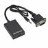 HD VGA To HDMI with 3.5mm Audio Adapter Cable SE-CL01